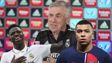 Ancelotti aclara el rol de Vinicius ante la llegada de Mbappé.