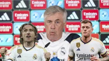 Ancelotti responde sobre el futuro de Luka Modric y Toni Kroos.