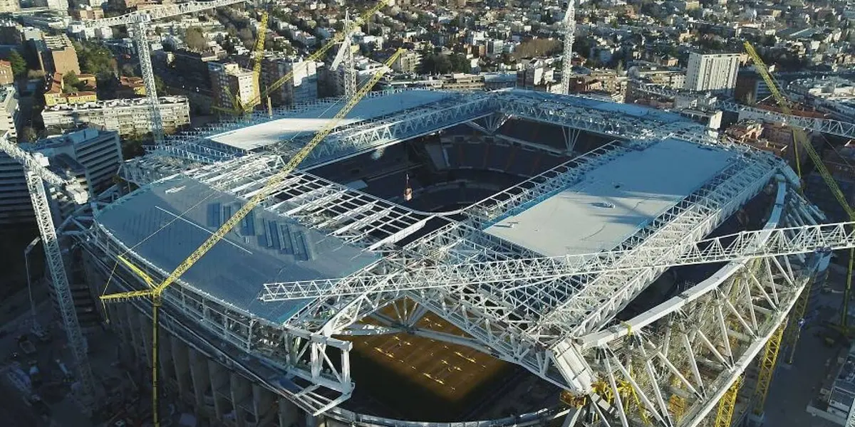 El nuevo Santiago Bernabéu sigue en construcción y va avanzando a grande pasos
