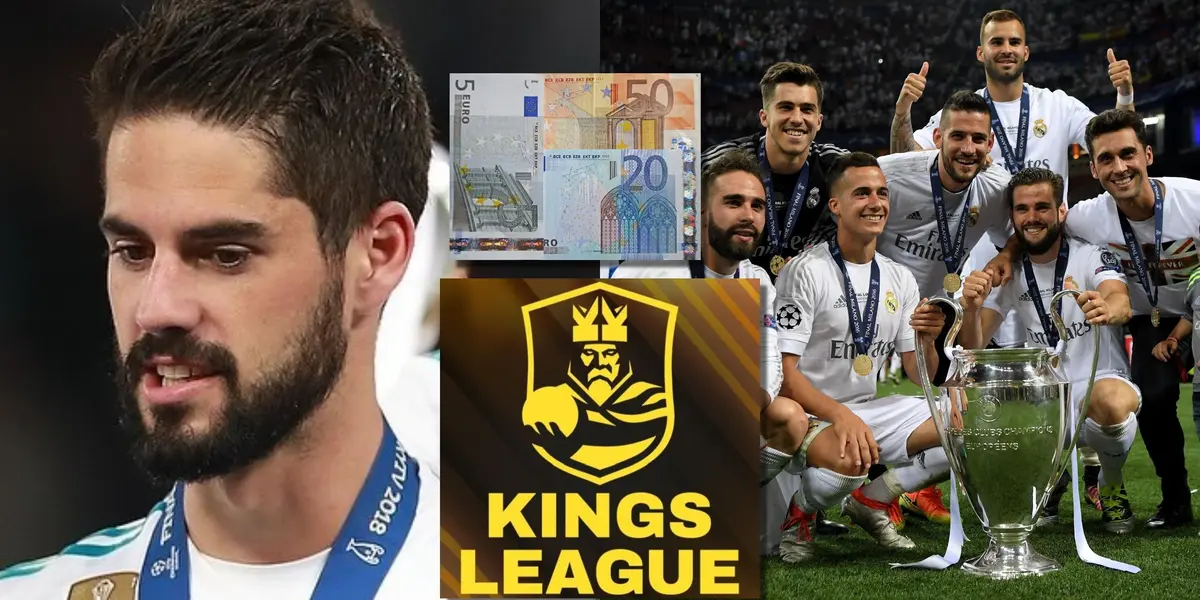 A Isco le esperan en la Kings League pero no es el único del Real Madrid, mira quién también se lo quieren llevar luego de ganar 13 millones