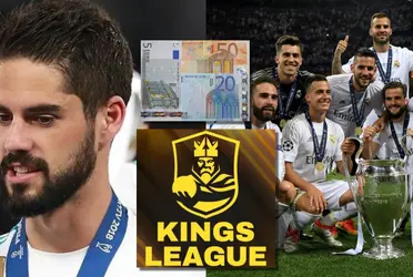 A Isco le esperan en la Kings League pero no es el único del Real Madrid, mira quién también se lo quieren llevar luego de ganar 13 millones