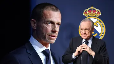 Aleksander Čeferin y Florentino Pérez Foto: UEFA y Marca