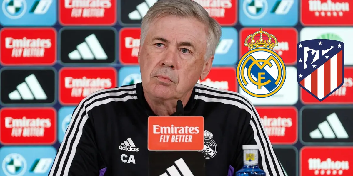 Ancelotti comparece en rueda de prensa tras el empate en el derbi.