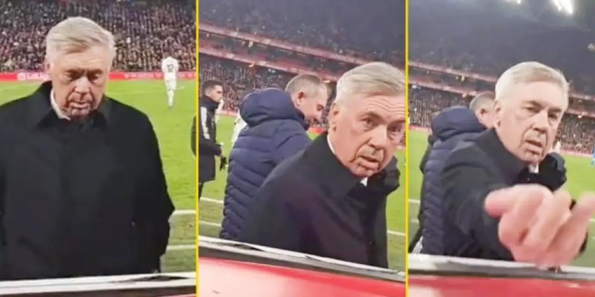 Ancelotti recibió un pedido especial de un aficionado en San Mamés