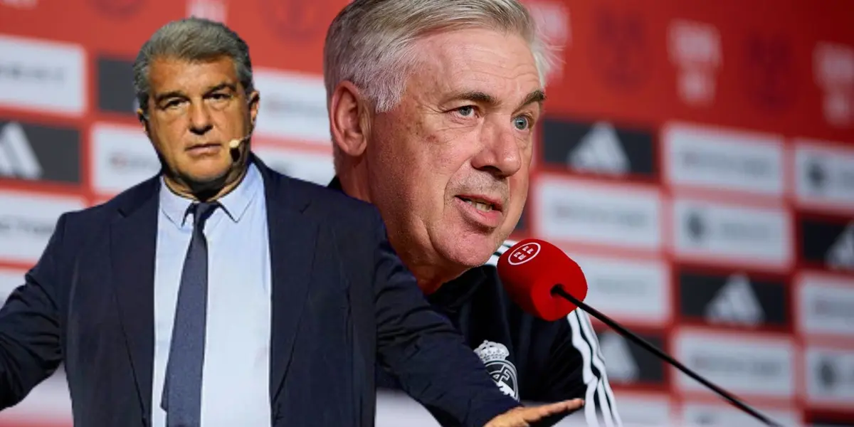 Ancelotti y un brutal zasca contra Laporta por sus dichos contra el Real Madrid