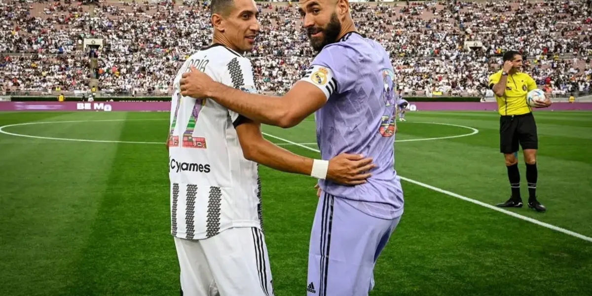 Angel Di Maria se reencontró con muchos futbolistas con los que compartieron plantel