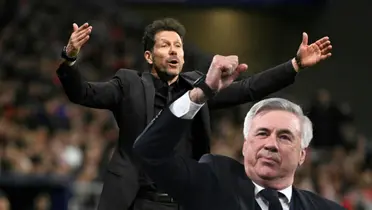 Cholo Simeone y Carlo Ancelotti Foto: Marca y Relevo