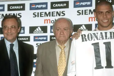 Don Alfredo le inculcó la historia del Real Madrid a ‘O Fenómeno’ en 2002