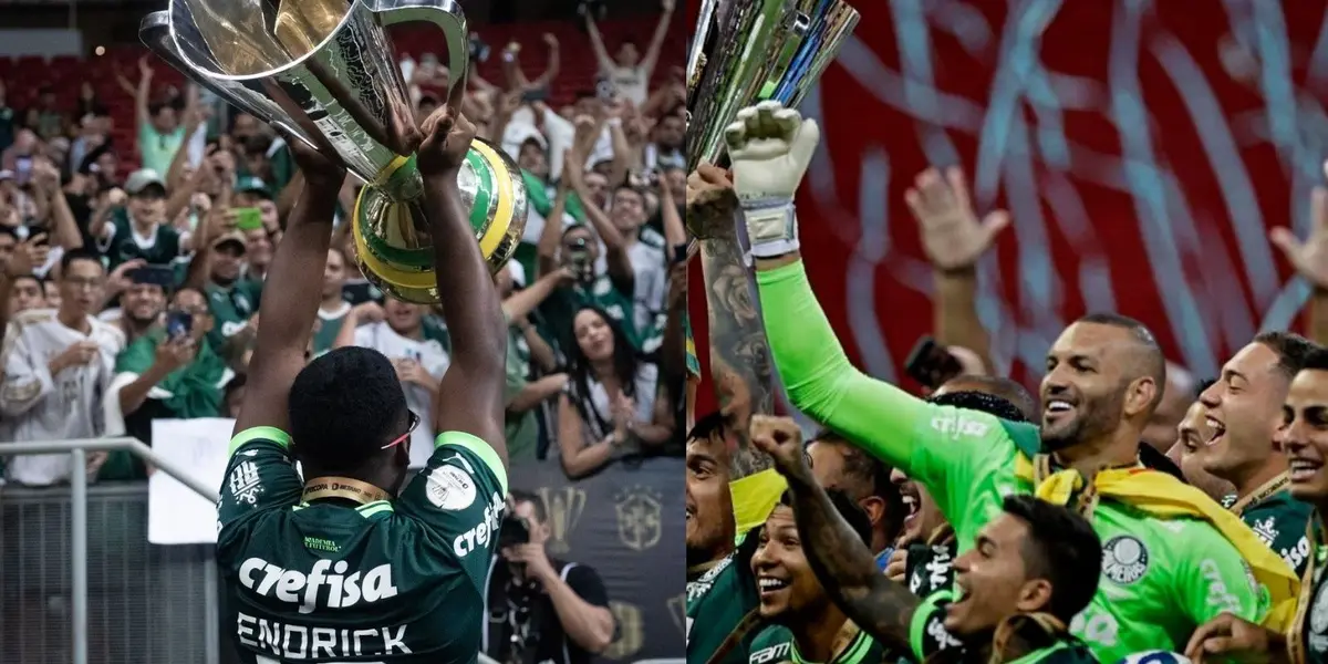 El brasileño de 16 años estuvo en la final entre Palmeiras y Flamengo