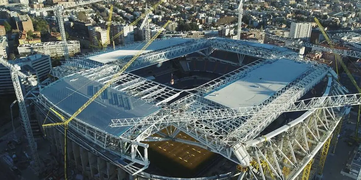 Así avanza la descomunal construcción del estadio Santiago Bernabéu 