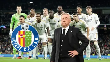 El once que saca Ancelotti para medirse al Getafe en la jornada de hoy.