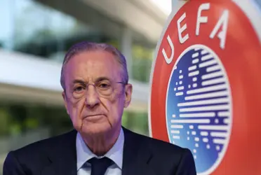 El presidente del Real Madrid habló desde la asamblea de socios y vuelve a ponerse contra la UEFA. 