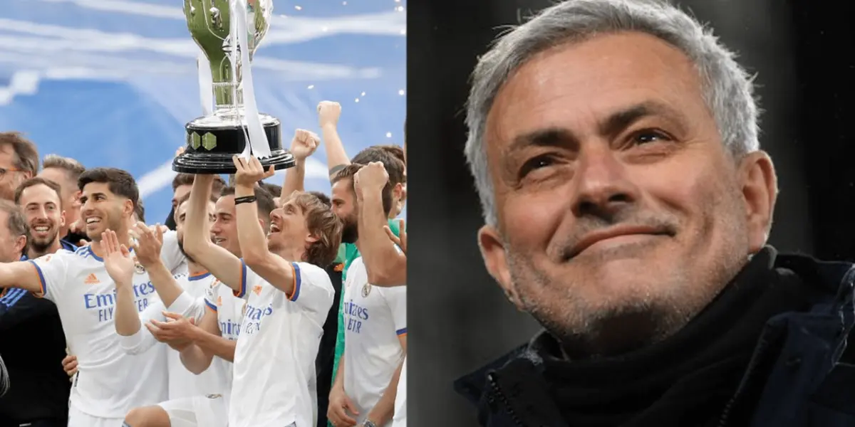 José Mourinho demostró el cariño que le tiene al Real Madrid y los hinchas lo aplaudieron