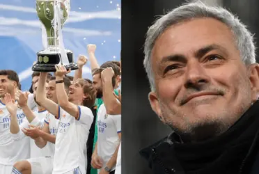 José Mourinho demostró el cariño que le tiene al Real Madrid y los hinchas lo aplaudieron