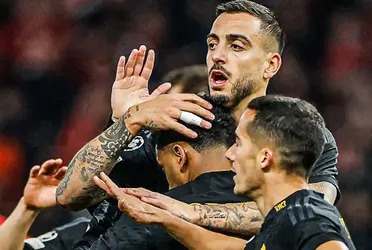 Joselu empató el partido en Berlín con un formidable cabezazo.