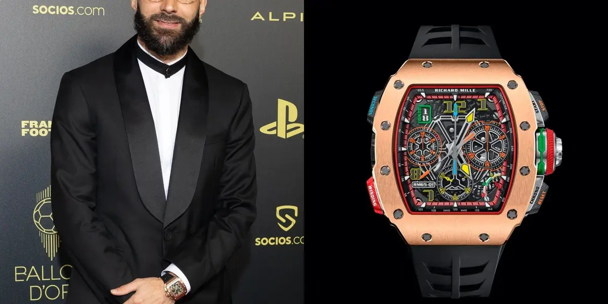 Karim Benzema tiene una sensacional colección de relojes. 