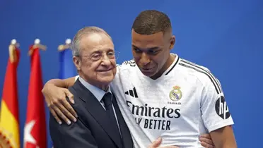 Kylian Mbappé y Florentino Pérez Foto: Reuters