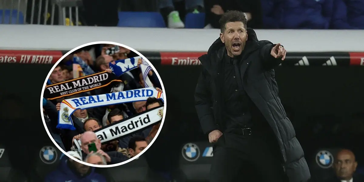 Los aficionados del Real Madrid también jugaron su partido en el derbi.