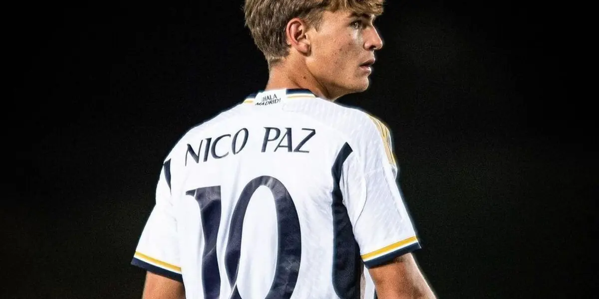 Nico Paz, el futuro del Real Madrid anota un golazo para el Real Madrid en Champions League.