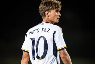 Nico Paz, el futuro del Real Madrid anota un golazo para el Real Madrid en Champions League.