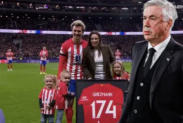 No le hicieron el pasillo y esto hizo Ancelotti en pleno homenaje a Griezmann