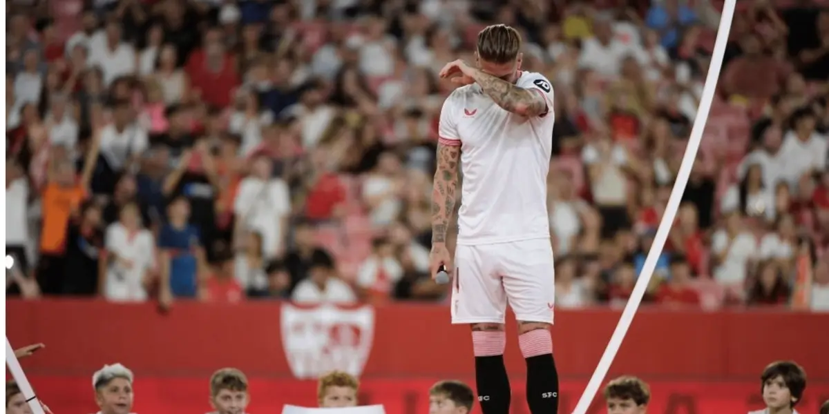 Sergio Ramos fue viral tras discutir fuertemente tras la derrota del Sevilla ante Athletic Club.