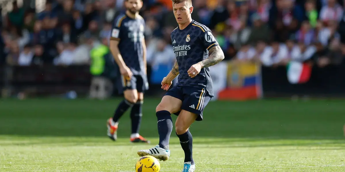 Toni Kroos, en el duelo de ayer contra el Rayo Vallecano.