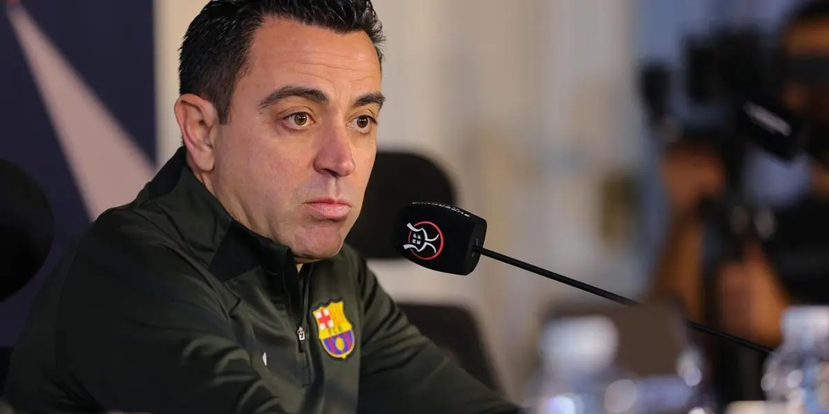 Xavi Hernández, en una rueda de prensa con el FC Barcelona. Imagen: Diario de Mallorca.