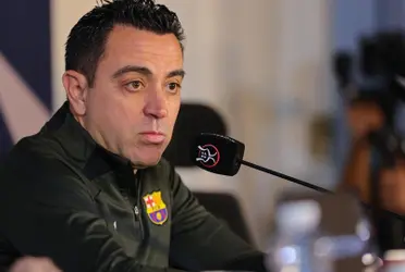 Xavi Hernández, en una rueda de prensa con el FC Barcelona. Imagen: Diario de Mallorca.