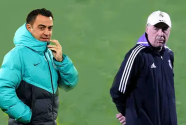 Xavi y Ancelotti, protagonistas de cara a la cita de mañana. Imagen: RTVE.